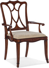 Hooker Furniture Casual Dining Charleston Upholstered Seat Arm Chair-2 per carton/price ea